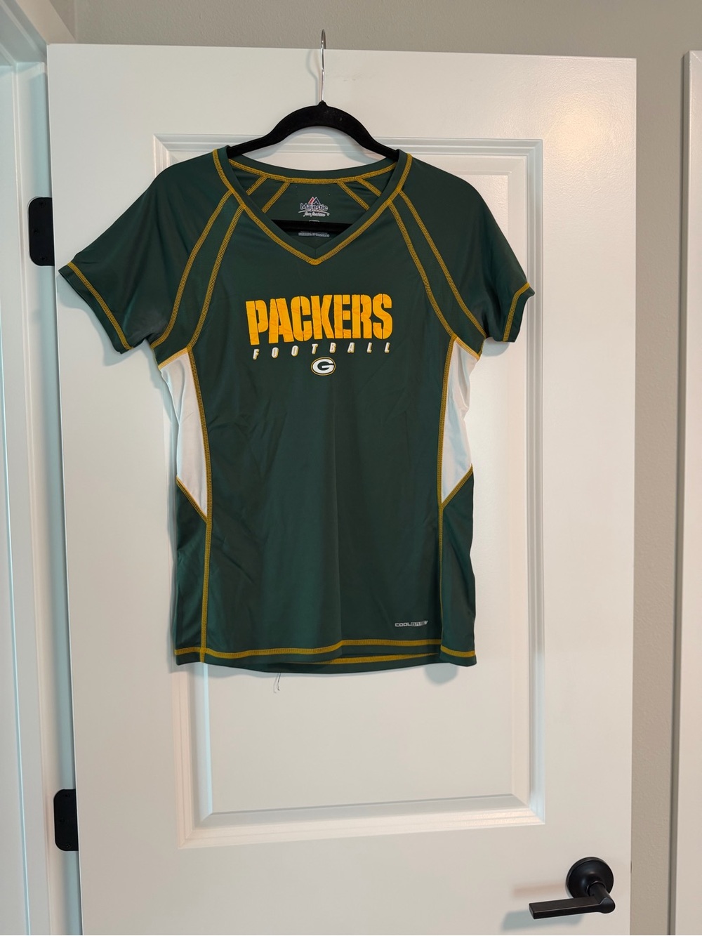 Majestic Green Bay Packers Short Sleeve Jersey Tee Medium